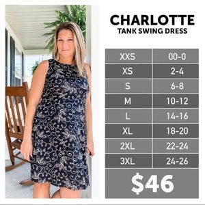 LuLaRoe Large Charlotte Dress